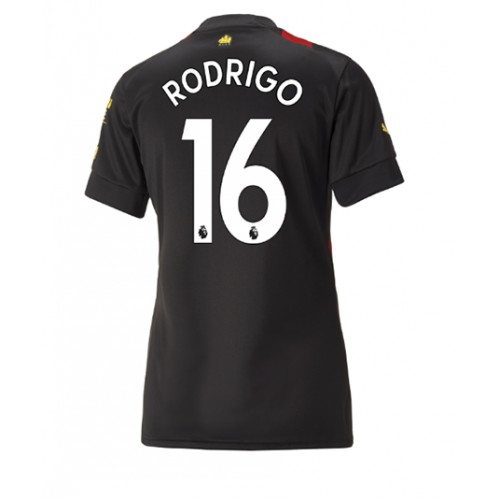 Manchester City Rodri Hernandez #16 Bortedrakt Kvinner 2022-23 Kortermet Manchester City Rodri Hernandez #16 Bortedrakt Kvinner 2022-23 Kortermet